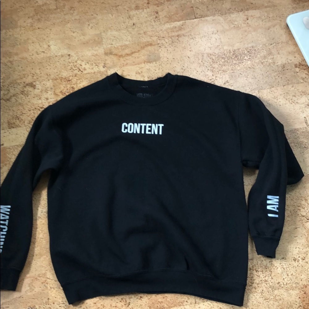 Liza Koshy Content merch sweater